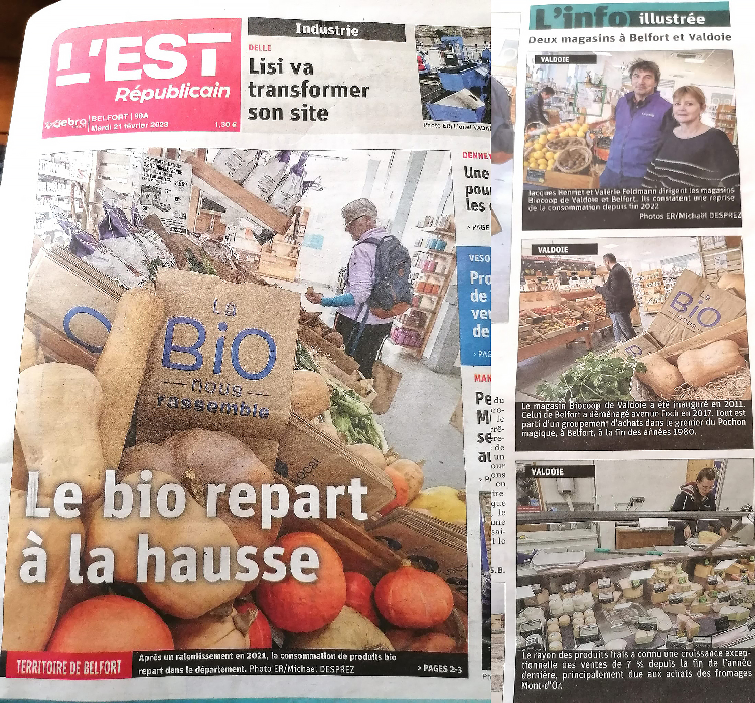 Article de L'est Républicain du 21 février Article de L'est Républicain du 21 février