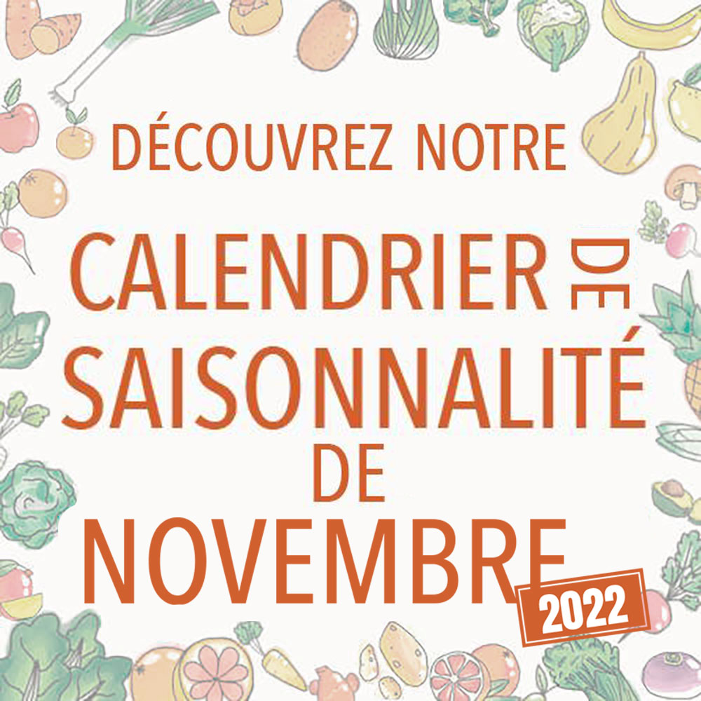 Fruits & légumes : le calendrier de saisonnalité de Novembre 2022, selon Biocoop