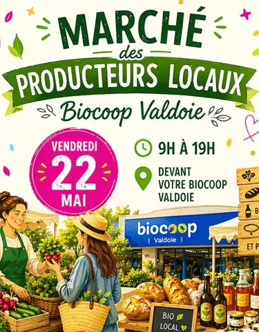 Biocoop fête ses 40 ans : rendez-vous au marché des producteurs locaux !
