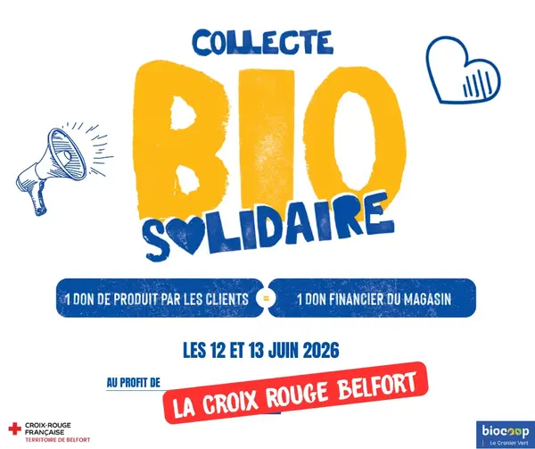 12 et 13 juin, la Collecte Bio Solidaire de retour dans votre magasin 12 et 13 juin, la Collecte Bio Solidaire de retour dans votre magasin