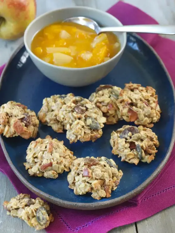 Cookies au muesli et compote de kakis 