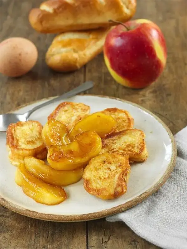 Recette Pains au lait perdus et pommes caramélisées - Recette à Prix Engagés Septembre 2024 