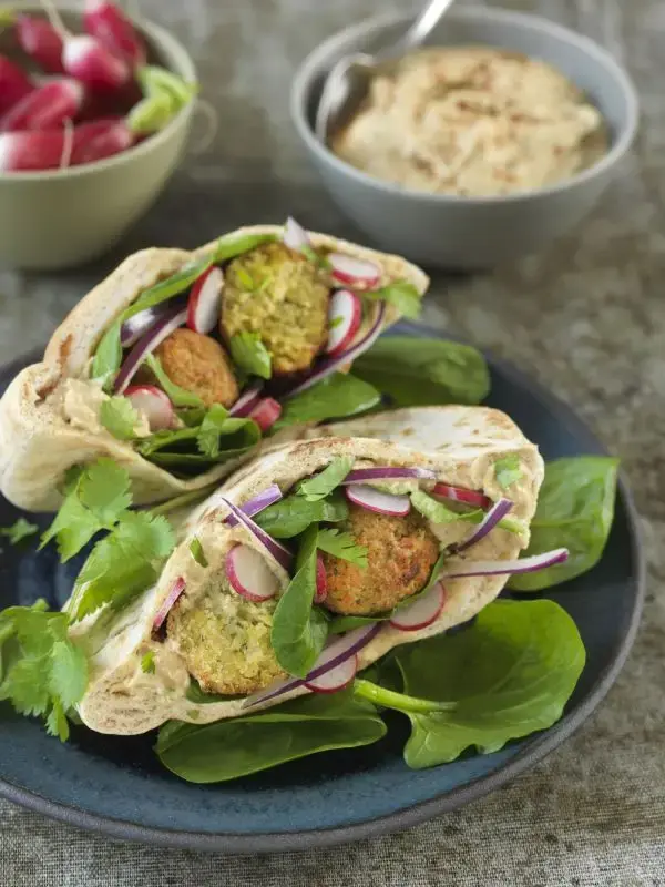 Pains pita aux falafels et houmous maison - Recette à Prix Engagés Février 2026 